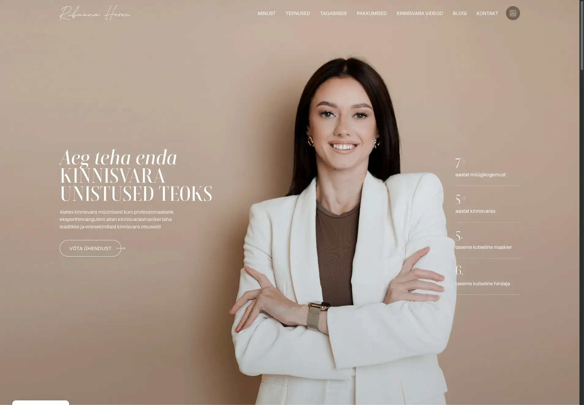 Ribaana Horm's estate agency website