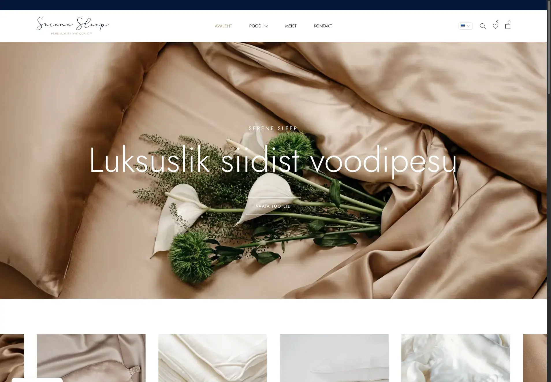 The Serene Sleep online store